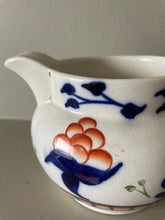 Load image into Gallery viewer, Antique ‘Gaudy Welsh’ jug in cobalt blue and burnt orange