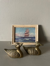 Load image into Gallery viewer, Pair of small vintage brass duck figurines
