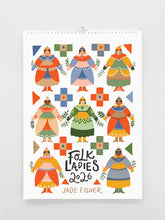 Load image into Gallery viewer, Folk Ladies 2026 calendar by Jade Fisher