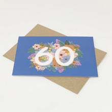 Load image into Gallery viewer, Floral 60th birthday card by Lomond Paper Co