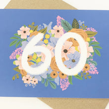 Load image into Gallery viewer, Floral 60th birthday card by Lomond Paper Co