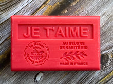 Load image into Gallery viewer, Je T'aime French Soap with Organic Shea Butter (125g)