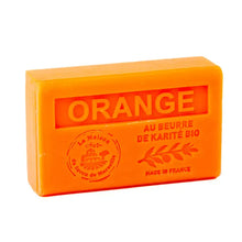 Load image into Gallery viewer, Orange French Soap with Organic Shea Butter (125g)