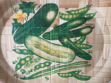 Load image into Gallery viewer, Set of 4 vintage bamboo platters

