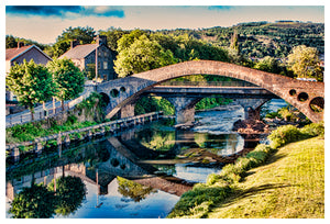 Pontypridd post card - The Old Bridge