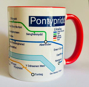 LAST FEW REMAINING !Pontypridd Metro mug - Eisteddfod souvenir