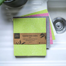 Load image into Gallery viewer, Compostible Swedish Dish Cloths - pack of 4
