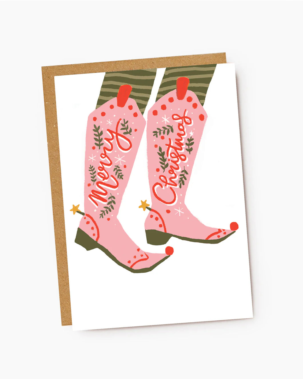 Merry Christmas Boots card