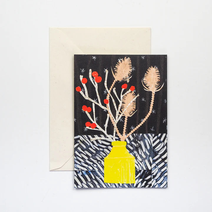 Winter Vase card