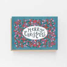 Load image into Gallery viewer, Lomond Paper Co Merry Christmas Pink + Red Berries 8 Cards
