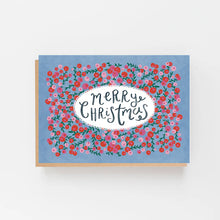 Load image into Gallery viewer, Lomond Paper Co Merry Christmas Pink + Red Berries 8 Cards
