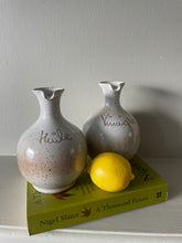 Load image into Gallery viewer, Vintage French oil and vinegar holders by Gres Du Marais
