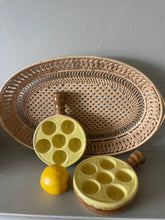 Load image into Gallery viewer, Set of traditional vintage French glazed ceramic escargot dishes
