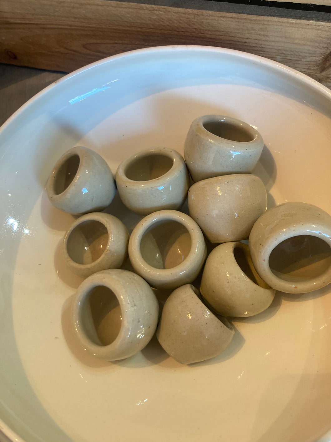 Vintage French ceramic snail pots - small