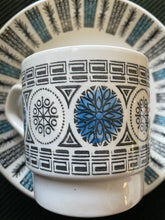 Load image into Gallery viewer, Mid century blue and white set
