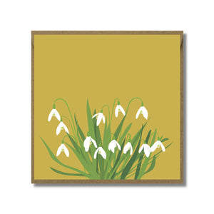 Snowdrops card by Fiddy + Mabel