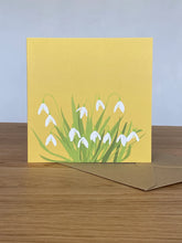 Load image into Gallery viewer, Snowdrops card by Fiddy + Mabel
