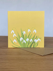 Snowdrops card by Fiddy + Mabel