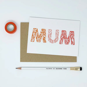 Mum card by Lomond Paper Goods