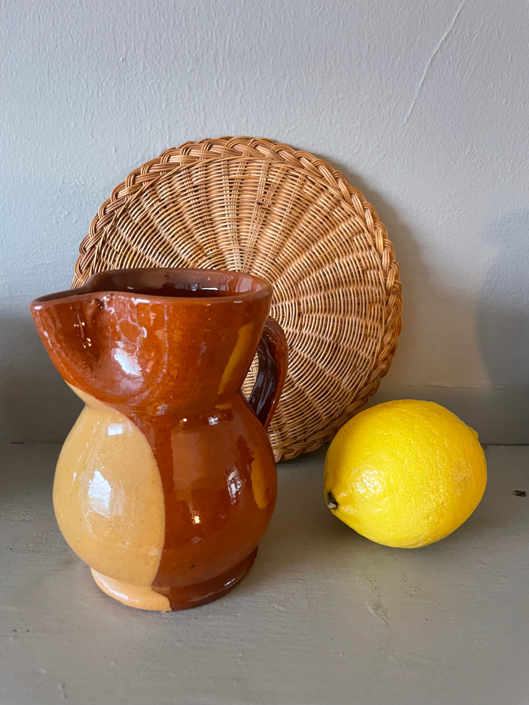 Vintage two tone glazed jug