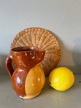 Load image into Gallery viewer, Vintage two tone glazed jug
