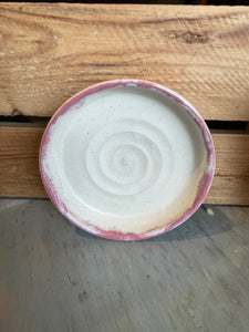Ceramic soap dish - pink glaze
