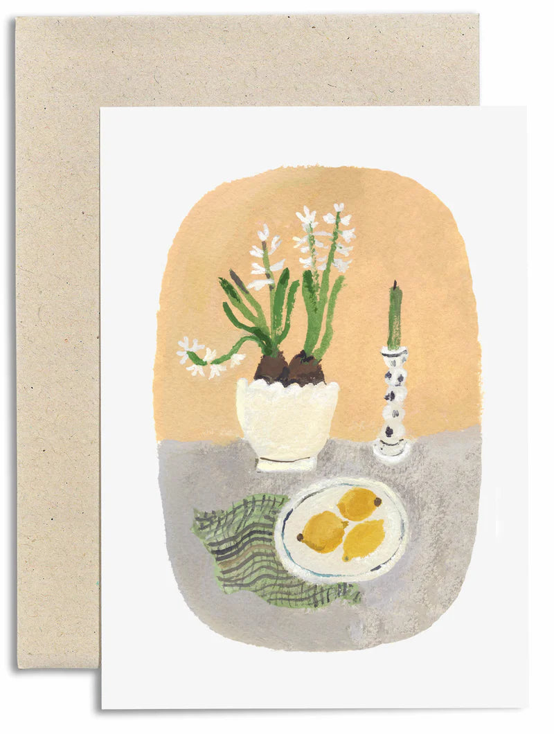 Gemma Koomen Hyacinths and Lemon card