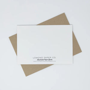 Floral 50th birthday card by Lomond Paper Co