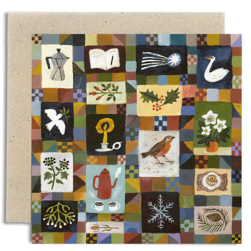 Gemma Koomen Winter Patchwork card