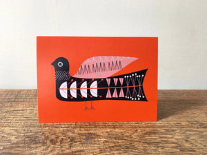 Orange Bird card - Scofinn